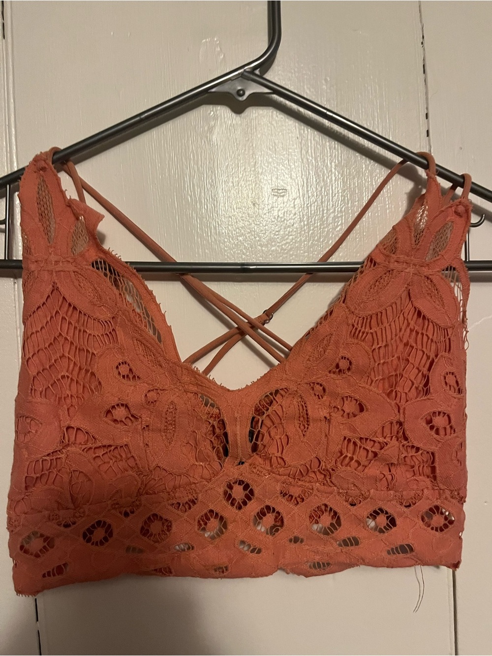 Alya Crochet Lace Bralette - Terracotta